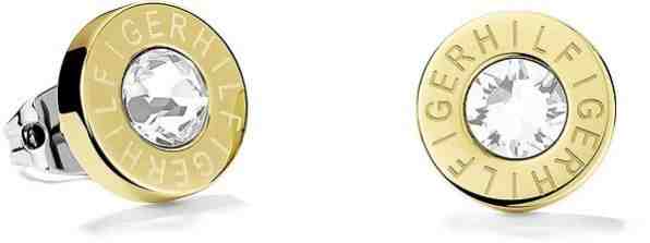 Tommy Hilfiger Pozlacené ocelové náušnice pecky s krystalem TH2700753 + 2 měsíce na vrácení zboží