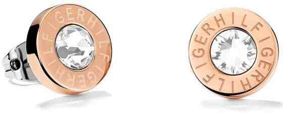 Tommy Hilfiger Pozlacené ocelové náušnice pecky s krystalem TH2700752 + 2 měsíce na vrácení zboží