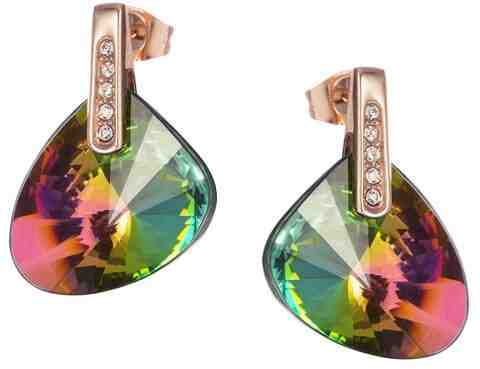Preciosa Náušnice Brilliant Stone s krystalem Vitrail Medium 7219P41 + 2 měsíce na vrácení zboží