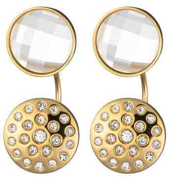 Preciosa Pozlacené náušnice Starry Sky s čirými krystaly 7237Y00 + 2 měsíce na vrácení zboží