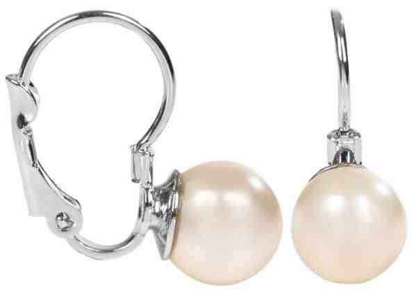 Troli Náušnice s klapkou Pearl Cream + 2 měsíce na vrácení zboží