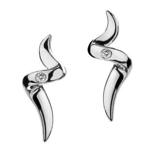 Hot Diamonds Náušnice Hot Diamonds Go with Flow Spiral DE221 + 2 měsíce na vrácení zboží