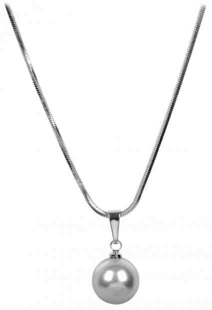 Troli Náhrdelník Pearl Light Grey + 2 měsíce na vrácení zboží