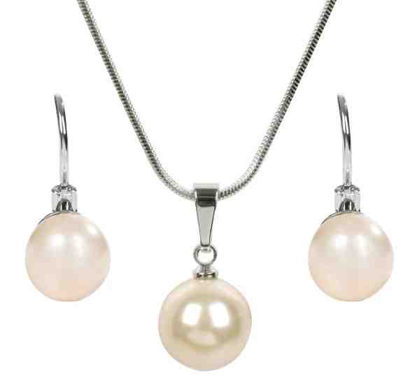 Troli Sada náhrdelníku a náušnic Pearl Cream + 2 měsíce na vrácení zboží