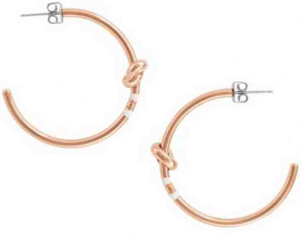 Tommy Hilfiger Bronzové náušnice kruhy s uzlem TH2700653 + 2 měsíce na vrácení zboží