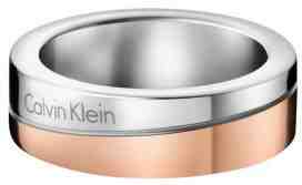 Calvin Klein Bicolor prsten Hook Thin KJ06PR20010 50 mm + 2 měsíce na vrácení zboží