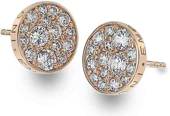 Hot Diamonds Stříbrné náušnice Hot Diamonds Emozioni Scintilla Rose Gold DE457 + 2 měsíce na vrácení zboží