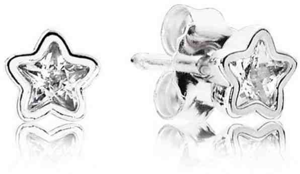 Pandora Sříbrné náušnice hvězdičky 290597CZ + 2 měsíce na vrácení zboží