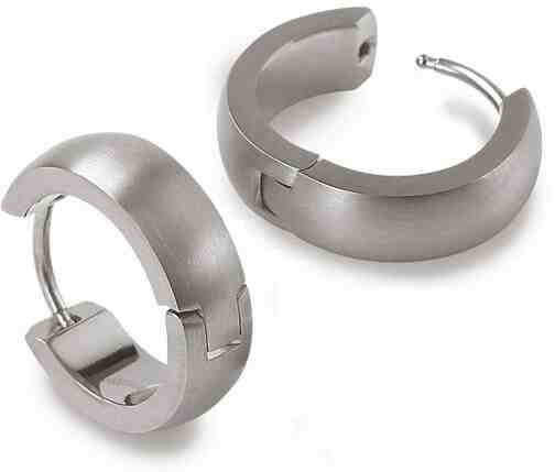 Boccia Titanium Matné náušnice kroužky z titanu 0539-01 + 2 měsíce na vrácení zboží