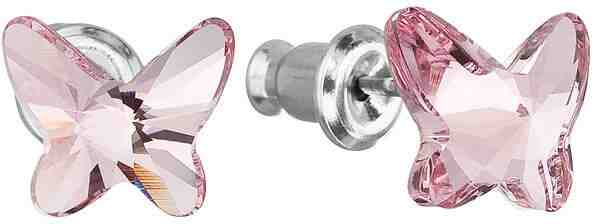 Troli Motýlkové náušnice Butterfly Light Rose + 2 měsíce na vrácení zboží
