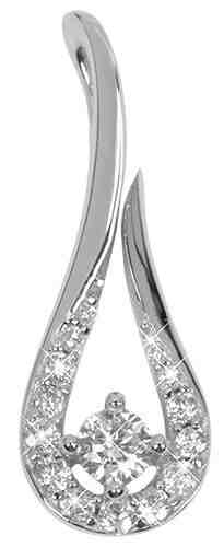 Silver Cat Stříbrný přívěsek Kapka se zirkony SC213 + 2 měsíce na vrácení zboží