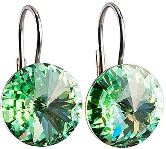 Evolution Group Stříbrné náušnice 31106.3 chrysolite + 2 měsíce na vrácení zboží
