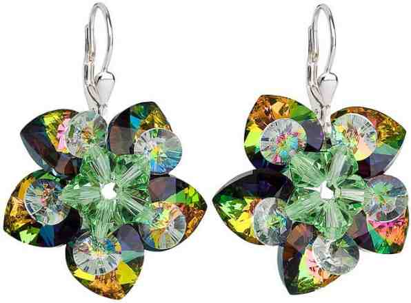 Evolution Group Náušnice květiny 31130.5 vitrail medium + 2 měsíce na vrácení zboží