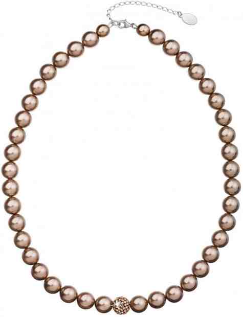 Evolution Group Perlový náhrdelník 32011.3 bronze + 2 měsíce na vrácení zboží