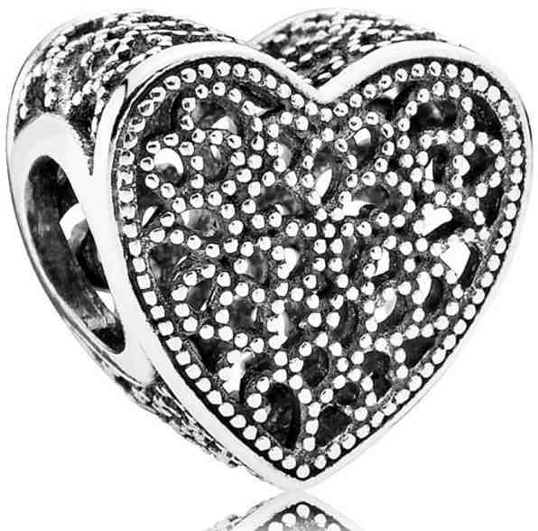Pandora Stříbrný korálek Srdce 791811 + 2 měsíce na vrácení zboží