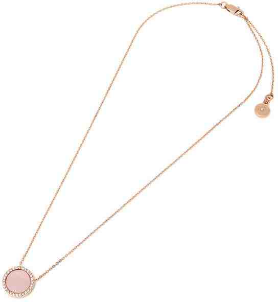 Michael Kors Bronzový náhrdelník se zdobeným přívěskem MKJ4330791 + 2 měsíce na vrácení zboží