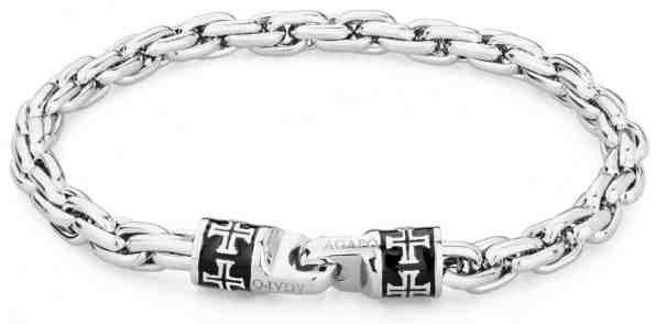 S`Agapõ Pánský ocelový náramek Admiral SAM14 + 2 měsíce na vrácení zboží