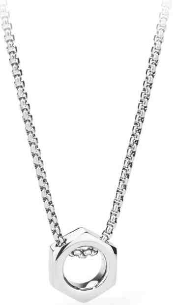 S`Agapõ Náhrdelník s maticí Gear SGE03 + 2 měsíce na vrácení zboží