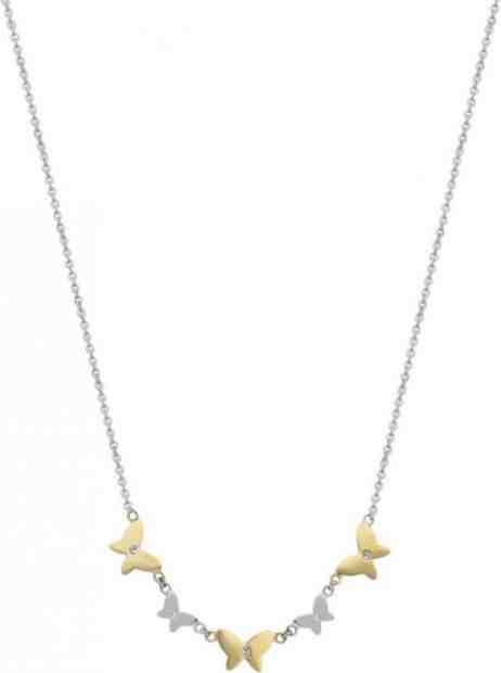 Morellato Ocelový náhrdelník s motýlky SAHM02 + 2 měsíce na vrácení zboží