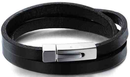 Troli Trojitý hladký kožený náramek Leather + 2 měsíce na vrácení zboží