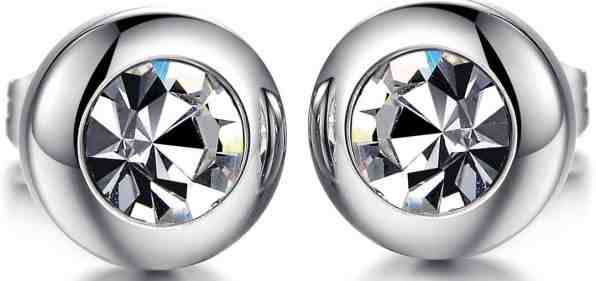 Troli Drobné náušnice s čirým krystalem KES-046 + 2 měsíce na vrácení zboží