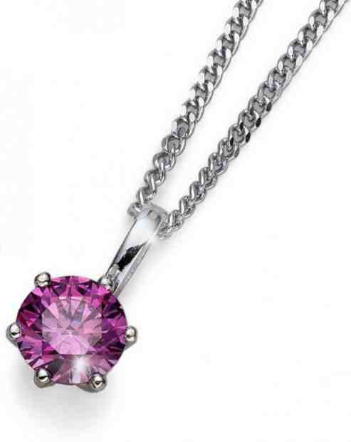Oliver Weber Náhrdelník s fialovým krystalem Morning Brilliance Medium 61125 PUR (řetízek, přívěsek) + 2 měsíce na vrácení zboží
