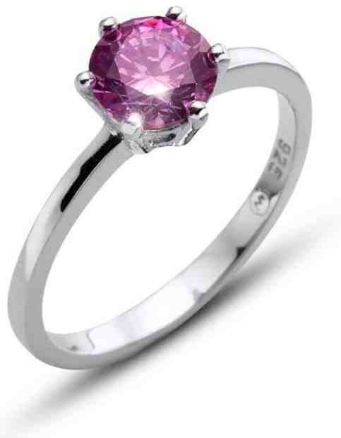 Oliver Weber Stříbrný prsten s fialovým krystalem Morning Brilliance Large 63221 PUR S (49 - 52 mm) + 2 měsíce na vrácení zboží