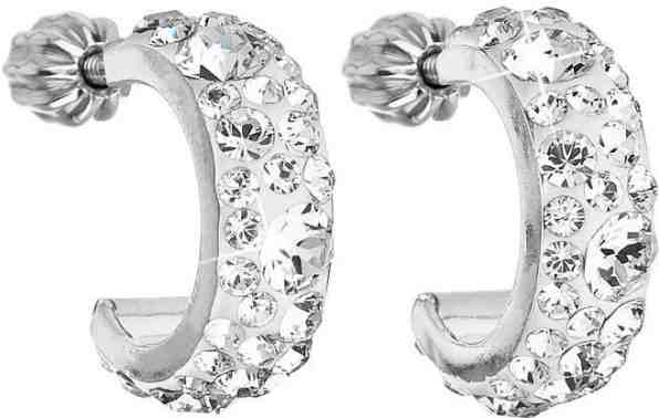 Evolution Group Půlkruhové náušnice 31118.1 krystal + 2 měsíce na vrácení zboží
