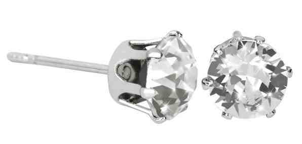 Troli Náušnice pecky French Chaton Crystal + 2 měsíce na vrácení zboží