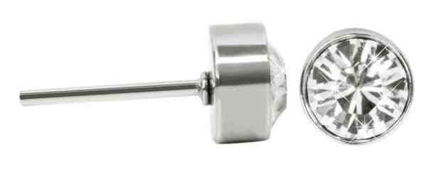 Troli Ocelové náušnice pecky Chaton Crystal + 2 měsíce na vrácení zboží