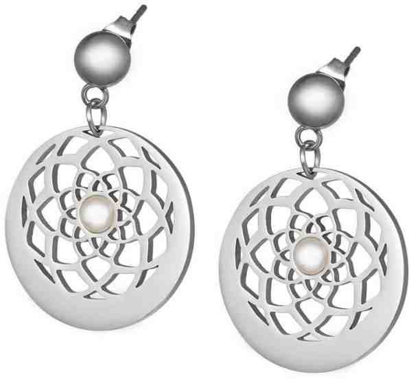 Preciosa Náušnice s perličkou Flower of Love 7287 01 + 2 měsíce na vrácení zboží