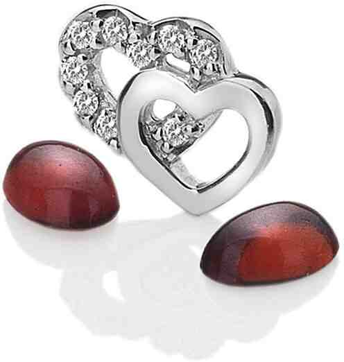 Hot Diamonds Elementy Srdce s granáty Anais EX106 + 2 měsíce na vrácení zboží