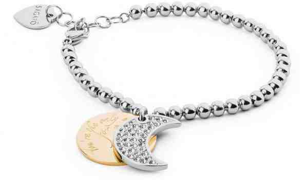 S`Agapõ Romantický náramek s měsíčkem Fortune SFO15 + 2 měsíce na vrácení zboží