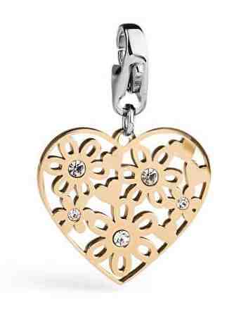 S`Agapõ Romantický přívěsek Happy Pozlacené srdce SHA155 + 2 měsíce na vrácení zboží