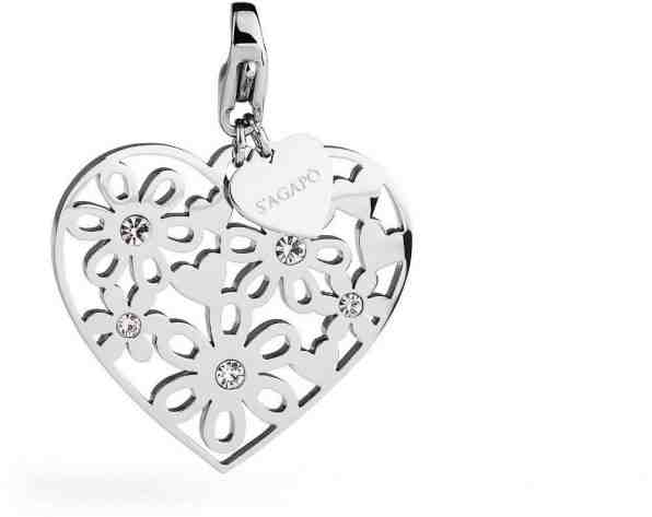 S`Agapõ Romantický přívěsek Happy Velké srdce SHA160 + 2 měsíce na vrácení zboží
