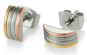 Boccia Titanium Pozlacené titanové náušnice 05006-04 + 2 měsíce na vrácení zboží