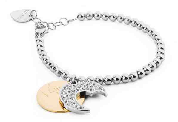 S`Agapõ Kuličkový náramek s přívěsky Fortune SFO18 + 2 měsíce na vrácení zboží