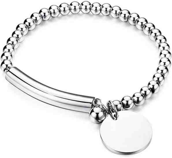 Troli Stylový ocelový náramek KBS-451-SIL + 2 měsíce na vrácení zboží