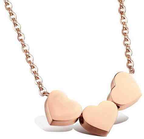 Troli Romantický bronzový náhrdelník se srdíčky KNSC-255 + 2 měsíce na vrácení zboží