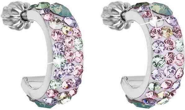 Evolution Group Stylové náušnice s krystaly Sakura 31118.3 + 2 měsíce na vrácení zboží