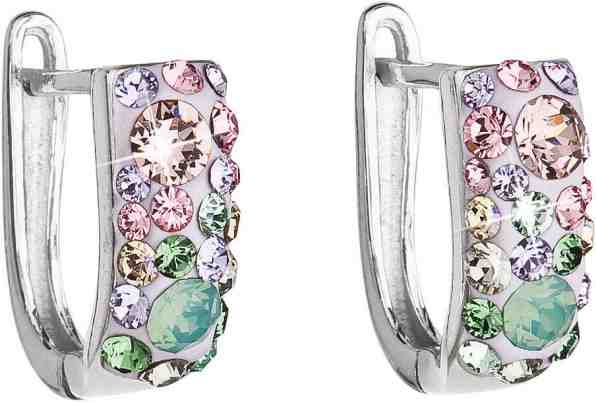 Evolution Group Stylové náušnice s krystaly Sakura 31123.3 + 2 měsíce na vrácení zboží