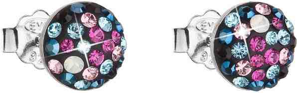 Evolution Group Slušivé náušnice s krystaly Galaxy 31136.4 + 2 měsíce na vrácení zboží