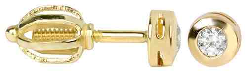 Brilio Zlaté náušnice s krystaly 236 001 00634 + 2 měsíce na vrácení zboží
