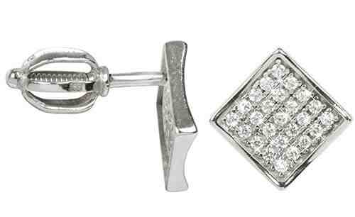 Brilio Náušnice z bílého zlata s krystaly 239 001 00574 07 + 2 měsíce na vrácení zboží