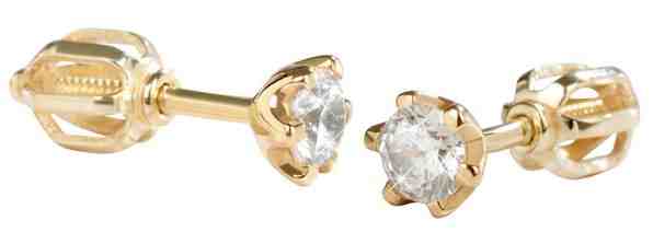 Brilio Zlaté náušnice s krystaly 236 001 00765 + 2 měsíce na vrácení zboží