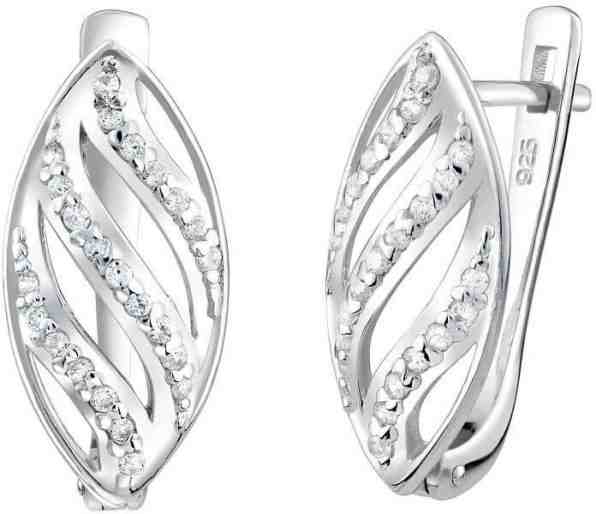 Silvego Stříbrné náušnice se zirkony Veria FNJE0053QR + 2 měsíce na vrácení zboží
