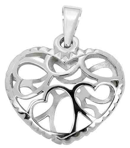 Brilio Přívěsek z bílého zlata Srdce 241 001 01044 07 + 2 měsíce na vrácení zboží