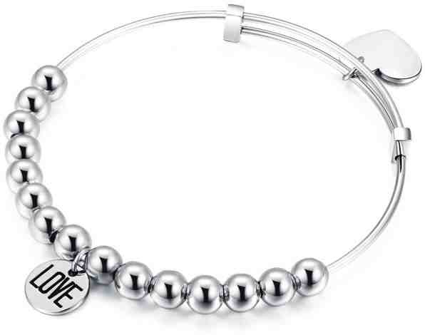 S`Agapõ Ocelový náramek Happy Love SHAD05 + 2 měsíce na vrácení zboží