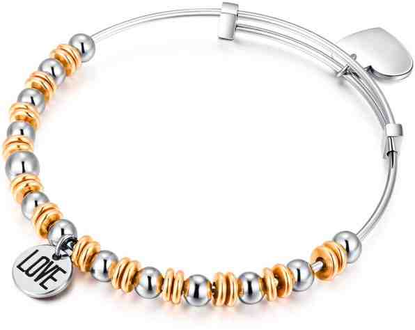 S`Agapõ Ocelový náramek Happy Love SHAD07 + 2 měsíce na vrácení zboží