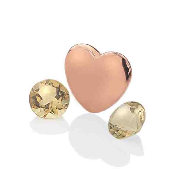 Hot Diamonds Element srdce s citríny Anais Listopad EX142 + 2 měsíce na vrácení zboží